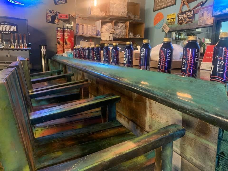 Inside the Sliced Pizza dining room