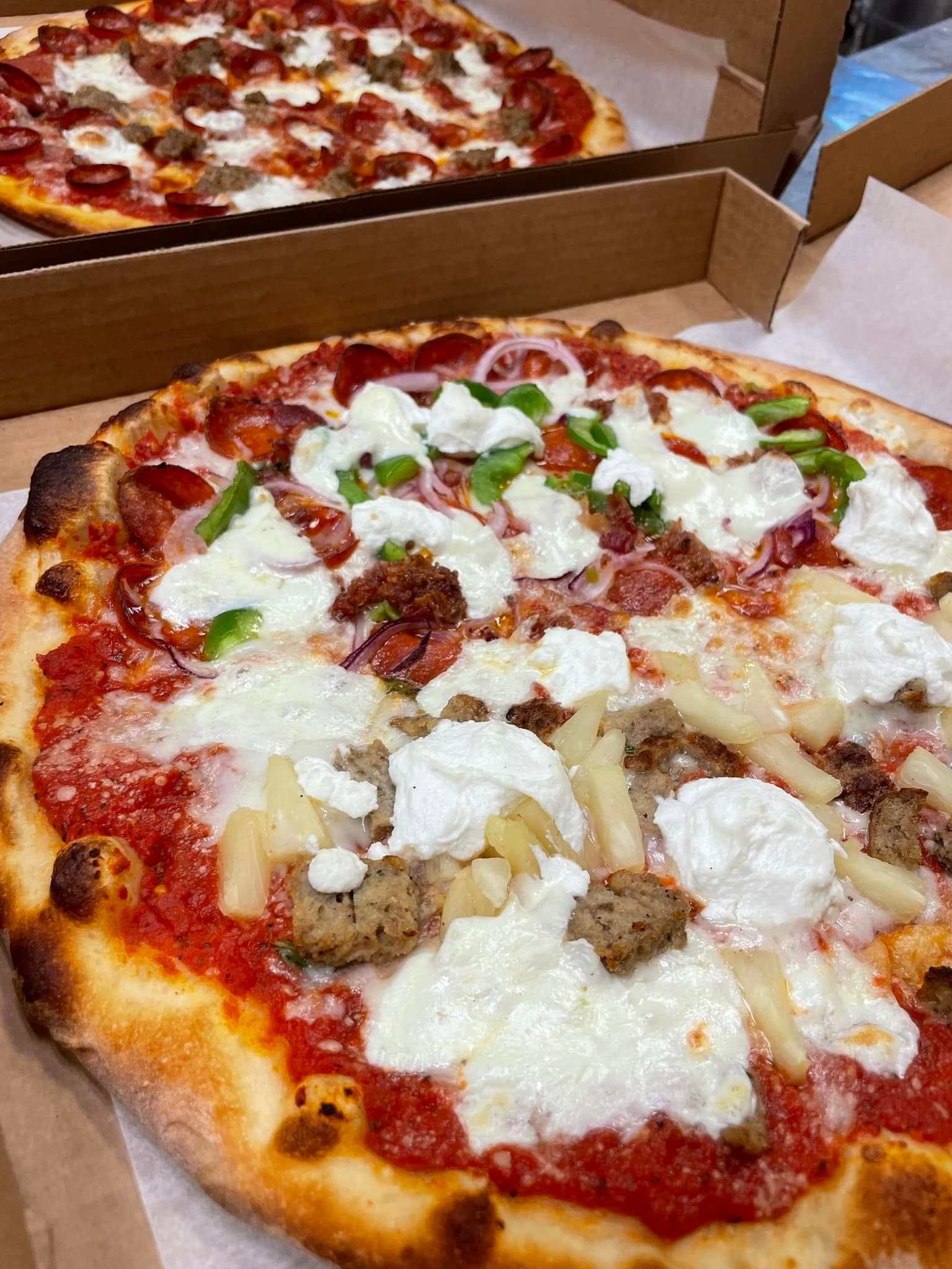 A freshly prepared order at Sliced